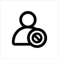 User Block Icon vector