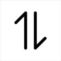 Sort Action Icon vector