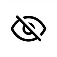 Visibility Off - Hidden Content Icon vector