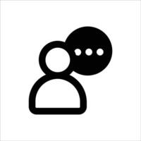 User Talk Icon vector