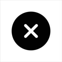 Action Close - Cancel Button Symbol vector