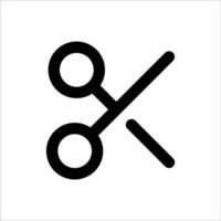 Cut Action Icon vector