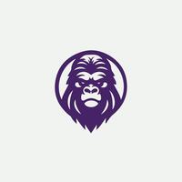 Jungle Ruler gorilla design vector