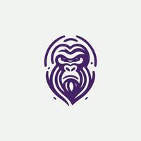 Unstoppable Beast gorilla design vector