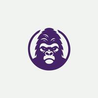 Beast King gorilla design vector