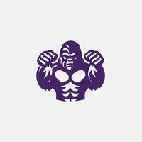 King of Beasts gorilla design vector