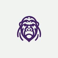 Rampaging Fury gorilla design vector