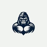 Thunder clap gorilla design vector