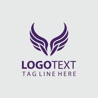 Phoenix Flight Wings Logo Design vector