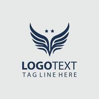 Glide Crafted Wings Logo Design vector