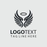 Flight Forge Wings Logo Design vector