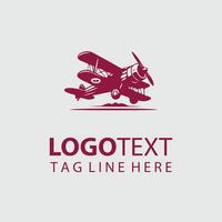 Winged Timelessness Vintage Plane Design vector