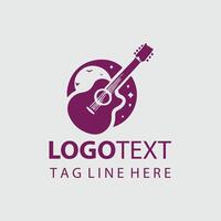 Rhythm Craft Guiter Logo Design vector