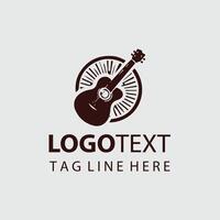 Riff Storm Guiter Logo Design vector