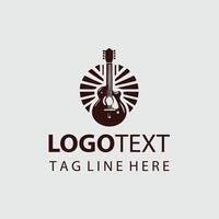 Sonic Wave Guiter Logo Design vector