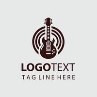 Chord Zen Guiter Logo Design vector