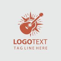 Thunder Chord Guiter Design vector