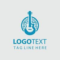 Sonic Pulse Guiter Logo Design vector