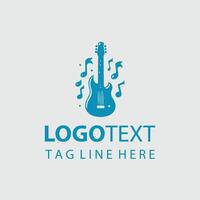 Strum Sphere Guiter Logo Design vector