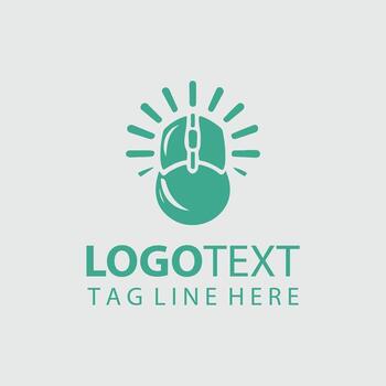 Power Grip Computer mouse design vector