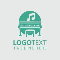 The Lyric Pavilion Piano design vector
