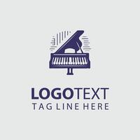 The Music Pavilion Piano design vector