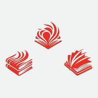 Bound Visions Abstract Book Page Collecion Logo vector