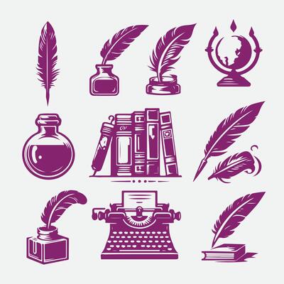 Craft Quill And Inkwell Collection Logo