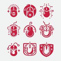 Nano Mouse Computer mouse collection logo vector
