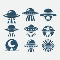 Hyper Space Invaders Ufo alien collection logo vector