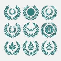 Eternal Laurel Laurel wreaths collection logo vector