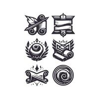 Whispers of the Scroll collection logo vector