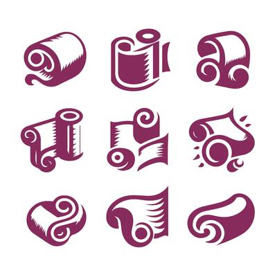 Ancient Pages Open Scrolls Book collection logo