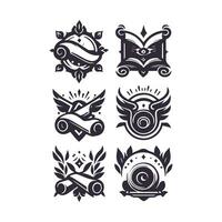 The Unfolded Chronicles Open Scrolls Book collection logo vector