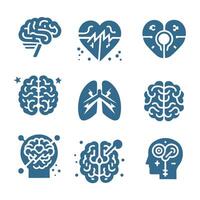 Brain Link Brain collection logo vector