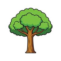 Bold Artistic Outline of Borneo Ironwood vector