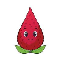 Fresh Amaranth Red Leaves Isolated vector