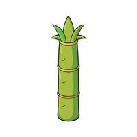 Fresh Tender Bamboo Shoots Isolated vector
