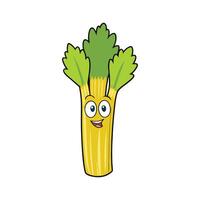 Fresh Golden Celery Perfect For Salads vector