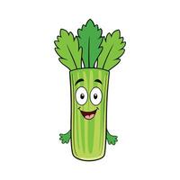 Nutritious Pascal Celery Isolated For Salads vector