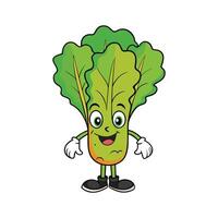 Isolated Swiss Chard Perfect For Salads vector