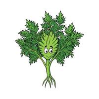 Isolated Dill Weed Great For Salads vector