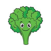 Isolated Curly Kale Great For Salads vector