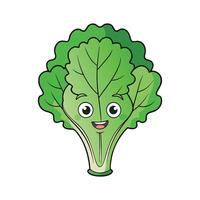 Nutritious Lacinato Kale Isolated vector