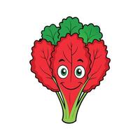 Red Russian Kale Fresh Ideal For Culinary Uses vector