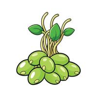 Mung Bean Sprouts Fresh Ideal For Culinary Uses vector