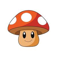 Isolated Cremini Mushroom Great For Salads vector