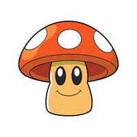 Nutritious Portobello Mushroom Isolated vector