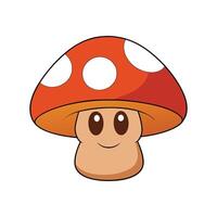 Nutritious Cremini Mushroom Isolated vector