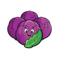 Fresh Purple Brussels Sprouts on Clean Surface vector